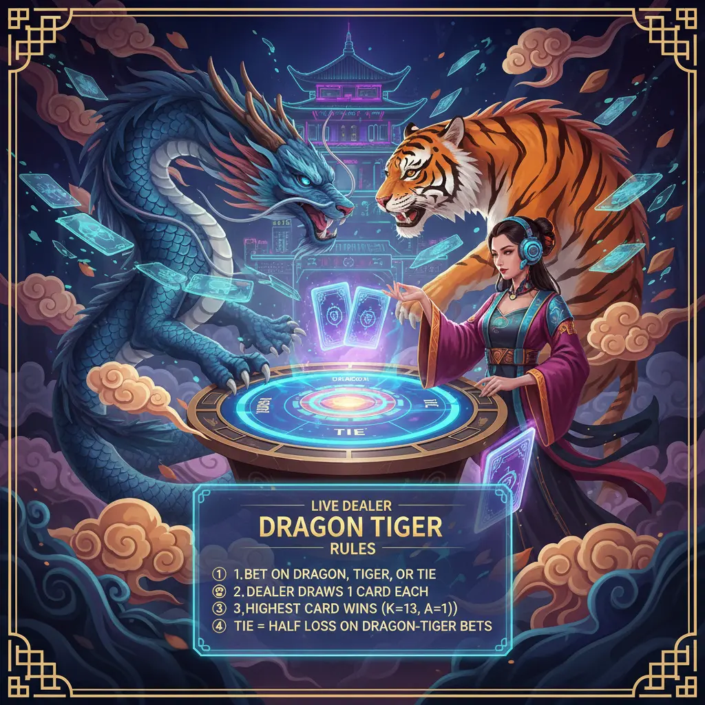 Live dealer dragon tiger rules - Dragon