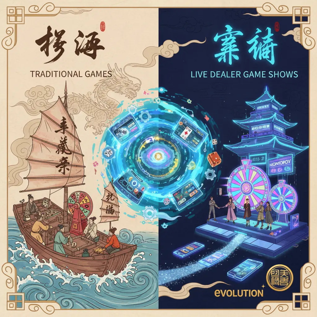 Live dealer game show varieties - Evolution