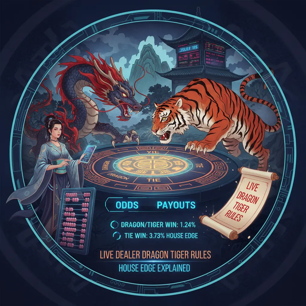Live dealer dragon tiger rules - House